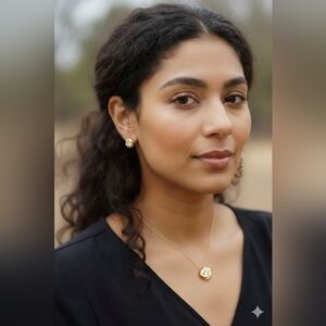 Lane Bryant Gold Knot Necklace And  Earrings Set NWT